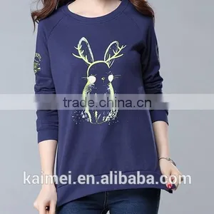 Eco-friendly Quick Dry Hot Design Factory Produced Best-selling High Quality Cvc Printed Sweatshirt CVC(80/20) thumbnail-2