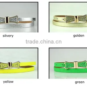 MOQ 1pc High Quality Shinny 14 Different Colors Beautiful Metal Buckle Cheap Price Belt for Women Belt Cummerbund thumbnail-2
