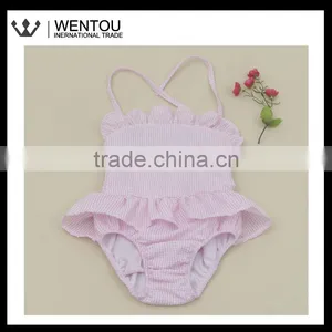 Fashionable Monogrammed Gingham Bathing Suit thumbnail-6