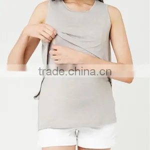 Sleeveless Maternity Clothes Tank Tops Breastfeeding Clothing thumbnail-3