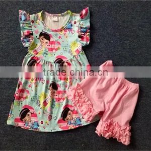 Girls Boutique Clothing Little Girls Ruffle Remake Clothing Sets Unique Boutique Clothing Wholesale thumbnail-1