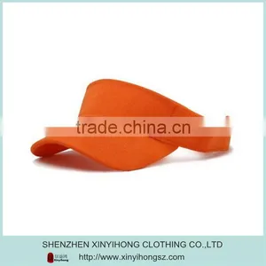 Wholesale High Quality 100% Cotton Contrast Color Golf Sports Visors for Lady thumbnail-2