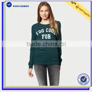 2016 Wensfashion Costume Women Leather Cool Tee Shirts and Long Sleeved Cheap Sweatshirts for Women thumbnail-1