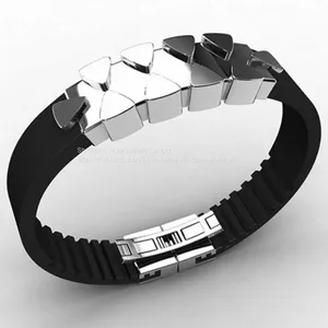 Stainless Steel Bracelet Blanks Magnetic Men Handmade Braided Bracelets thumbnail-1