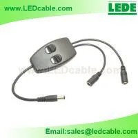 2 Way Inline Switch With DC Barrel Connector for LED Lighting thumbnail-1