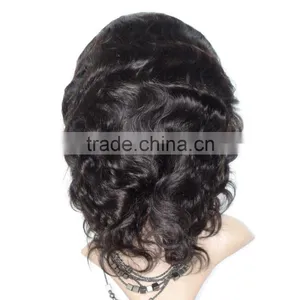 High Quality Natural Indian Human Hair Wigs For Black Men thumbnail-4