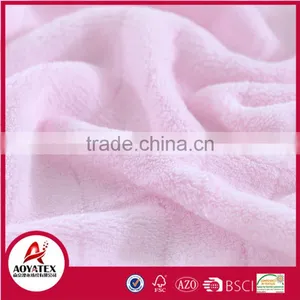 Promotion Sale Cute Embroidered Knitted Coral Fleece Baby Blanket thumbnail-3