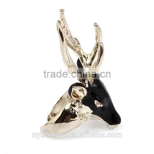 Lady Lovely Cow Head Ring/creative Brass Women Ring/top Quality Ring thumbnail-5