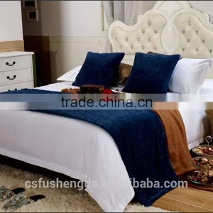 Wholesale Polyester Throw Pillow Cover Cheap Hotel Cushion and Bed Runner for Sale thumbnail-1