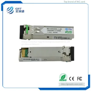 High-end 1.25G BiDi SFP Optical Module 1310/1550nm 40km for Long Range Datacom Telecom thumbnail-1