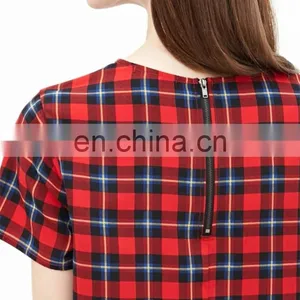 Cheap China Wholesale Clothing Manufacturers Tartan Plaid Top Clothing Factories in China thumbnail-6