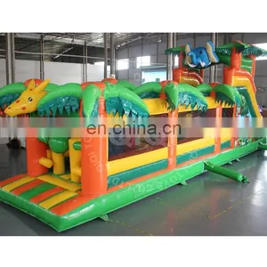 Jungle Bouncer Inflatable Obstacle Jumping Pad Obstacle Course thumbnail-1