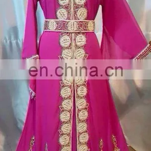 Dubai Style Kaftan Partywear Jalabiya Wedding Kaftan Dress Morocco Kaftan M231 thumbnail-1