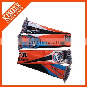 New 100% Acrylic Woven Promotional Scarf Fans thumbnail-1