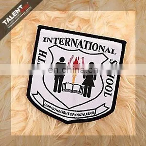 Custom Woven School Logo Badge Patch for Uniform Garment thumbnail-2