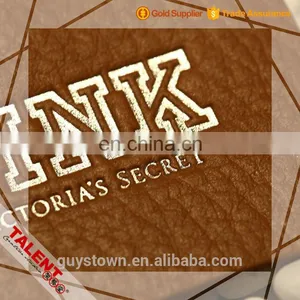 Custom Hot Pressed And Stamping Silver PU Leather Label Patch thumbnail-4