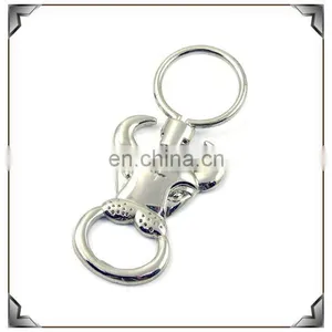 Metal Stylish 2D OX-Head Key Ring Key Holder Silver Plated thumbnail-1