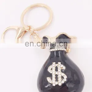 Fashion Shopping Cart Keychain Charm Pendant Handbag Bag Key Chains Key Ring With Rhinestone thumbnail-6