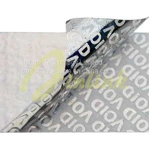 Hologram Tamper Evident Security VOID Label Material,Total Transfer VOID Label Material,Multi Color Void Label Material thumbnail-1