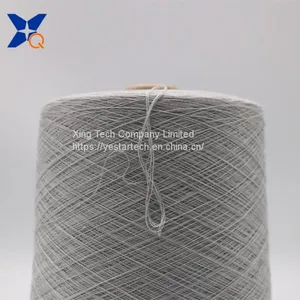 Ne32/2ply 20% Stainless Steel Staple Fiber Blended With 80% Polyester Staple Fiber Metal Conductive Yarn/thread/fabric-XTAA001 thumbnail-2