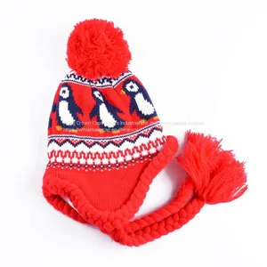 Wholesale Flat Embroidery Custom Knit Acrylic Beanie thumbnail-1