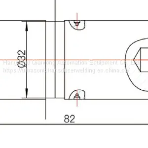 Micro Ultrasonic Piezoelectric Transducer , Ultrasonic Welding Transducer With 2PCS Grey Ceramics thumbnail-2