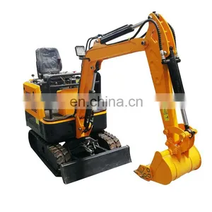 Water Cooling Double Cylinder Engine Narrow Bucket Mini Excavator 1 Ton for Sale thumbnail-2