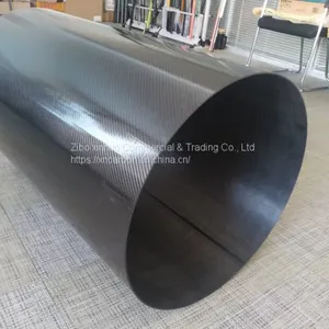 Φ500 mm Large Diameter Nature Surface Carbon Fiber Tube for House of Precision Instrument thumbnail-4