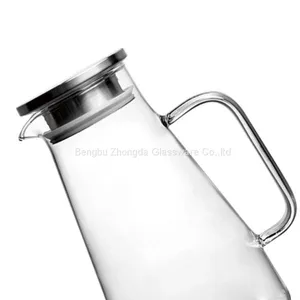 Glass Carafe Water Filter Pitcher Jug With Handle 1.4L thumbnail-5