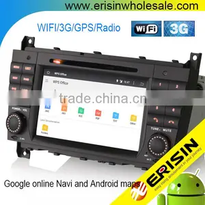 Erisin ES2508B Mercedes W209 W203 Double Din 7 Inch Car DVD GPS Player thumbnail-1