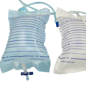 Medical 2000ml 1000ml Urine Collection Bag Disposable Unisex Adult Urine Bag thumbnail-2