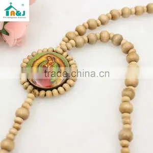 Wholesale Wooden Beads Gudalupe Rosary thumbnail-4