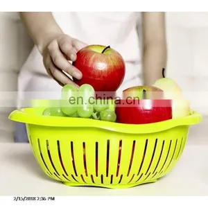 Plastic Fruit Vegetables Washing Basket Colander thumbnail-3