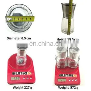 Kitchen Tool Salt and Pepper Grinder Set With Stand thumbnail-2