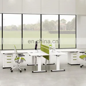 Luxury Adjustable Height High Tech Executive Electric Lift Standing Desk Frame Sit Stand up Computer Office Desk thumbnail-5