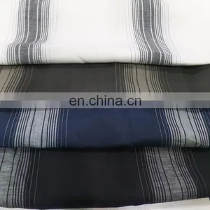 Pure Linen Cotton Yarn-dyed Fabric Woven Linen Striped Dress Fabric thumbnail-1