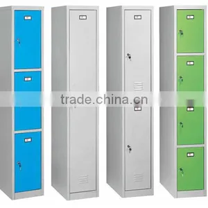 White Folding Single Door Police Uniform Steel Locker / Employee Storage Metal Locker thumbnail-6