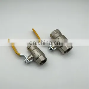 Latest Hot Selling High Quality Custom 1/2 3/4 Zhejiang Zinc Alloy Threaded Long Handle Ball Valve thumbnail-1