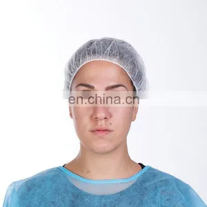 Laboratory Disposable Surgical Non Woven Nonwoven Bouffant Head Cap thumbnail-3