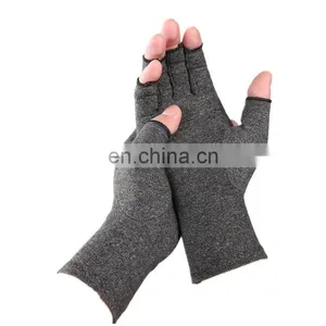 Half Finger Cotton Compression Arthritis Gloves thumbnail-4