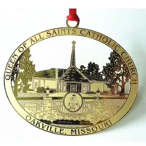 Beautiful Custom Christmas Hanging Metal Stainless Steel Ornament thumbnail-5