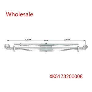 XK5173200008 Heavy Duty Vehicle Rear Axle Parabolic Spring Wholesale For Foton thumbnail-1