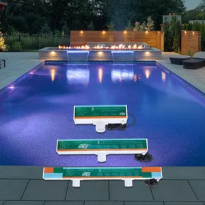 High Quality Acrylic Water Descent With AB Glue Changeable Colorful LED Water Fountain Pool Decoration Waterfall thumbnail-1