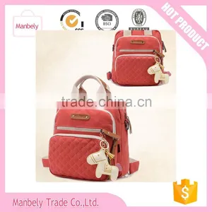 "Printed Canvas Portable Mummy Bag, Diaper Bag " thumbnail-1