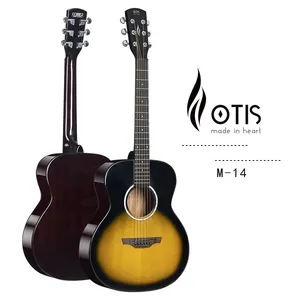 China Factory Wholesale 36-inch Acoustic Guitar - Model: OTIS - 36 Cloud Sand Taylor Body Glossy Plywood M-14 (Sunset Color) thumbnail-1