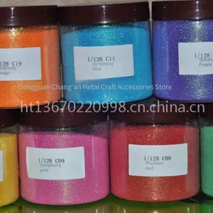 Glamour Glitter, Laser Powder, Seven - Color Powder, Iridescent Powder, Silver Powder, Colored Powder, Gold Powder for Coloring and Decorating Handicrafts. it Can be Used on Couplets, Textiles, Paper, Glass, Plastic, Metal, Etc. thumbnail-2