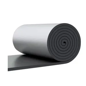Self-Adhesive Aluminum Foil Rubber Sheet Roof Insulation Nitrile Rubber Foam Blanket thumbnail-2