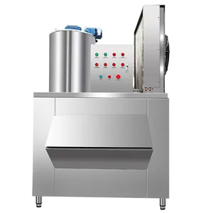 Food Grade Flake Ice Equipment 1500kg/D for Aquatic Processing Factory thumbnail-1