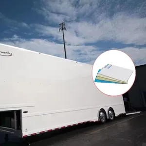 FRP Sheet Fiberglass Reinforced Plastic China Made Woven Roving Truck Cold Room Reefer Body Trailer Side Wall Matt FRP Panel thumbnail-1