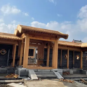 Customized Factory for Wooden Ancient - Style Corridors for Courtyards, Scenic Spots and Parks. Wooden Archaized Corridors thumbnail-2